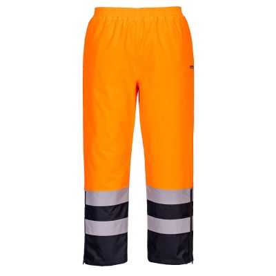 S598 Hi-Vis Winter Trousers Orange/Navy L Regular