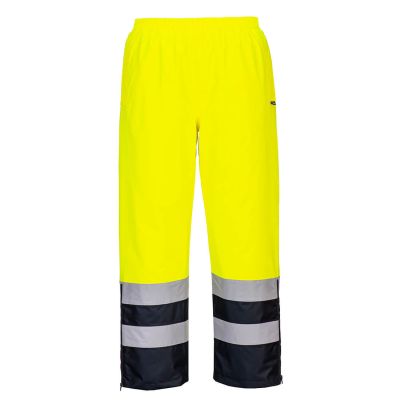 S598 Hi-Vis Winter Trousers Yellow/Navy XL Regular