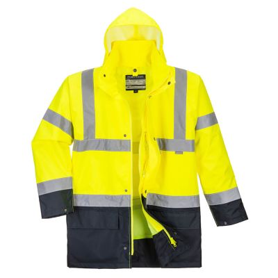 S766 Hi-Vis 5-in-1 Contrast Essential Jacket  Yellow/Black L Regular