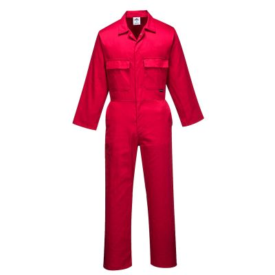 S999 Euro Work Coverall Red S Regular