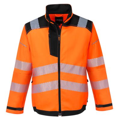 T500 PW3 Hi-Vis Work Jacket Orange/Black S Regular