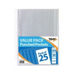 A4 PUNCHED POCKETS PACK OF 375