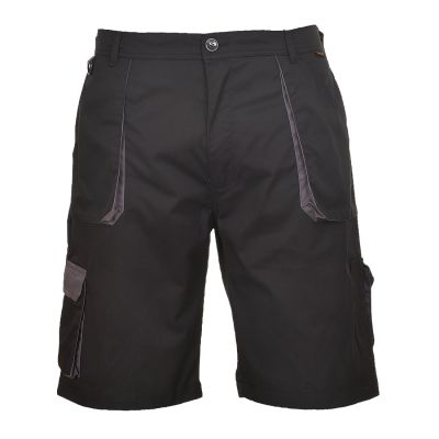 TX14 Portwest Texo Contrast Shorts Black L Regular