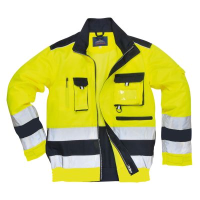 TX50 Lille Hi-Vis Contrast Bomber Jacket Yellow/Navy S R