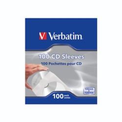 VERBATIM CD/DVD PAPER SLEEVES PK100